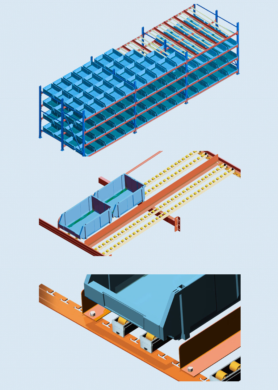 流利式货架 总图2
